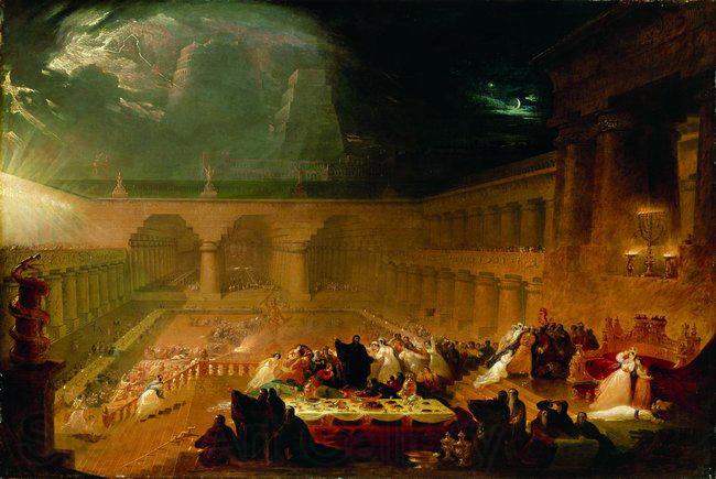 John Martin Belshazzar's Feast. France oil painting art